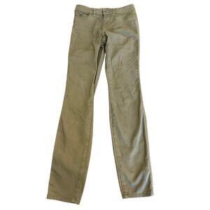 KUHL Olive Outdoor Pants Women size 8 L Hiking Camping Skinny Fit